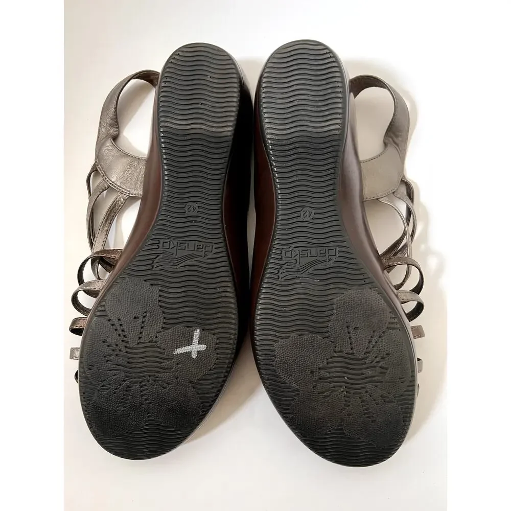 Dansko Fairy Grunge Wedge Sandals Size 8.5